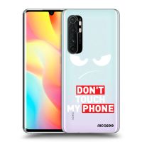 Silikónový prehľadný obal pre Xiaomi Mi Note 10 Lite - Angry Eyes - Transparent