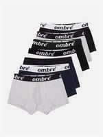 Ombre Clothing 7 db-os Boxeralsó szett Szürke