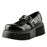 buty na platformie - Anabelle Vegan Black Patent - ALTERCORE - ALT091 37