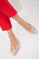 Soho Beige Women's Classic High Heel Shoes 19733
