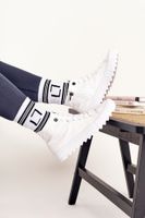 BIG STAR SHOES Női magas tornacipő vaskos talpon BIG STAR