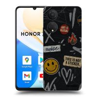 Silikónový prehľadný obal pre Honor X7 - STICKERS x TAGS