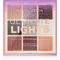 Makeup Revolution Ultimate Lights paleta sjenila za oči nijansa Smoke 8,1 g