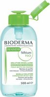 Bioderma Čistiaca pleťová voda pre mastnú pleť Sébium H2O (Solution Micellaire) 500 ml s pumpičkou