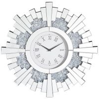 Xora NÁSTENNÉ HODINY, strieborná, 60/60/5,2 cm
