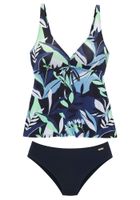 SUNSEEKER Tankini  morsko plava / svijetloplava / tamno plava / svijetlozelena