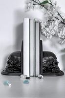 Buchstützen KILLSTAR - Skull - schwarz
