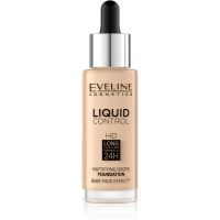 Eveline Cosmetics Liquid Control tekući puder s kapaljkom nijansa 015 Light Vanilla 32 ml