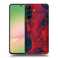 Silikónový čierny obal pre Samsung Galaxy A36 5G - Organic red