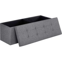 ÚLOŽNÝ BOX NA SEDENIE, textil, kompozitné drevo, 110/38/38 cm