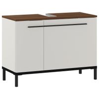 Xora SKRINKA POD UMÝVADLO, kašmírová, čierna, farba orecha, kašmírová, 80/59/34 cm