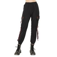 DEVIL FASHION - Damenhose - Burgundy contrast color  L