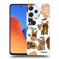 Silikónový čierny obal pre Xiaomi Redmi 12 5G - Frenchies