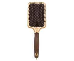 Kefa na vlasy Olivia Garden Expert Care Rectangular Paddle Brush L - zlato-hnedá (ID2074) + darček zadarmo