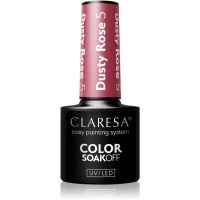 Claresa SoakOff UV/LED Color Dusty Rose gel lak za nohte odtenek 5 5 g