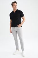 DEFACTO Slim Fit Slim Cut Skinny Leg Chino Canvas Trousers