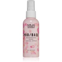 MUA Makeup Academy PRO/BASE Rose smink fixáló spray arcra rózsavízzel 70 ml