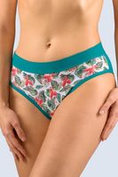 Kalhotky Gina 10268P - barevné Tyrkysová XL/2XL