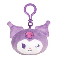Sanrio Hello Kitty Purple Kuromi Plush Figure Keychain 7 cm