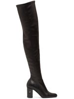 85mm Damier Leather Boots