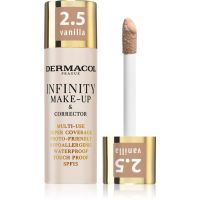 Dermacol Infinity Foundation mit hoher Deckkraft SPF 15 Farbton 2.5 Vanilla 20 g
