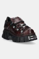 New Rock sneakers din piele culoarea bordo, M-120N-C67