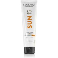 Mádara Beach BB Bräunungscreme für den Körper mit Glitzerteilchen SPF 15 100 ml