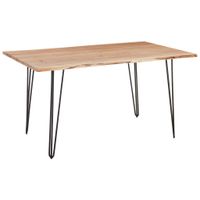 Landscape JEDÁLENSKÝ STÔL, akácia, čierna, farba akácie, 140/90/76 cm