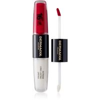 Dermacol 16H Lip Colour langlebiger, glänzender Lippenstift Farbton 03 Hot Date 2x4 ml