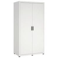 MID.YOU ŠATNÍ SKŘÍŇ S OTOČNÝMI DVEŘMI, bílá, 105,1/200,9/59,8 cm