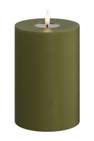 Deluxe Homeart Led sviečka Deluxe Homeart Oliven Gronne Bloklys 10 x 15 cm