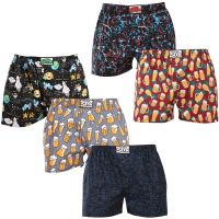 5PACK pánské trenky Styx art klasická guma vícebarevné (5A1378145) M