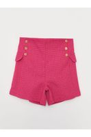 LC Waikiki Self-patterned Girls' Shorts with Elastic Waistband