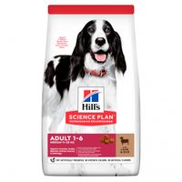 Hill's Science Plan Canine Adult Medium Lamb & Rice 12+2kg zdarma