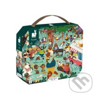 Rodina medveďov (Janod Puzzle) - puzzle z kategorie Maxi dílky