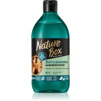 Nature Box Walnut καθαριστικό τζελ ντους Για πρόσωπο, σώμα και μαλλιά για άντρες 385 μλ