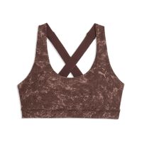 PUMA CLOUDSPUN Sport-BH mit Print Damen, Accessoires, Braun, XL