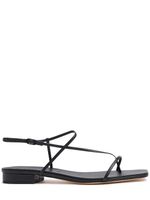 10mm Cross Front Leather Flats