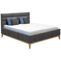 Welnova ČALÚNENÁ POSTEĽ, 180/200 cm, sivá