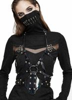 TOP ženska - Punk fantasy thick leather - DEVIL FASHION - AS071 XS-L