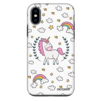Fashion Case pre Apple iPhone X/XS - Unicorn hviezdne nebo
