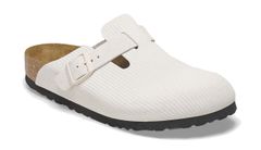 Birkenstock Boston Suede Embossed Narrow Fit Ženy - Sandály Birkenstock - Bílá - 1025270-5.5 - Size: 5.5