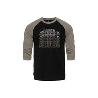 HORSEFEATHERS Triko Rollin Raglan - black/taupe BLACK velikost L