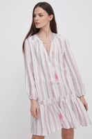 Pepe Jeans Ľanové šaty Pepe Jeans DEBBIE