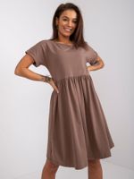 Damen Kleid Fashionhunters i523_RV-SK-5672.03Pbrązowy