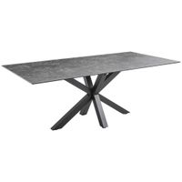 P & B JEDÁLENSKÝ STÔL, čierna, tmavosivá, 200/100/75 cm