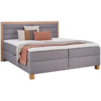 Carryhome BOXSPRINGOVÁ POSTEĽ, 180/200 cm, sivá, dub artisan