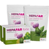 2x Hepafar forte + 2x Hepafar čaj za zaštitu jetre