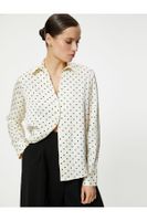 Koton Patterned Long Sleeve Button Down Shirt