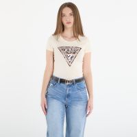T-shirt GUESS Ss Cn Leo Triangle Tee Pearl White XS